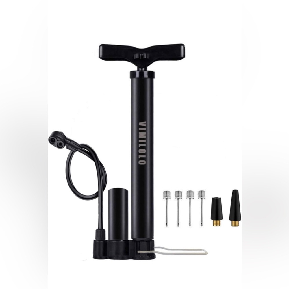 VIMILOLO Bike Pump Portable Ball Pump Inflator Bicycle Floor Pump